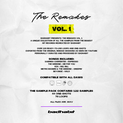 BADHABIT The Remakes Vol. 1 - SAMPLE PACK - badhabit