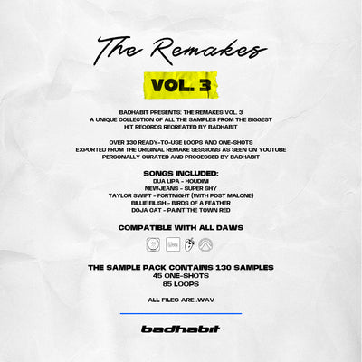 BADHABIT The Remakes Vol. 3 - SAMPLE PACK - badhabit