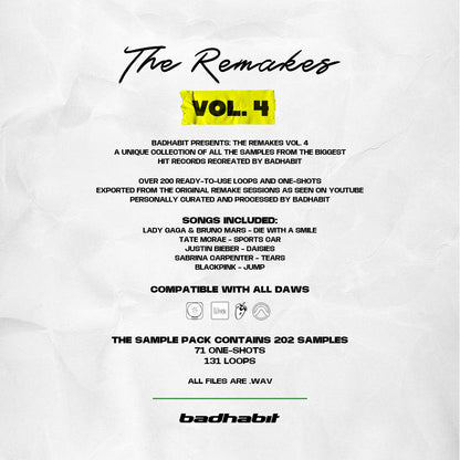 BADHABIT The Remakes Vol. 4 - SAMPLE PACK - badhabit
